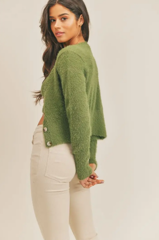 Moss Green Cardigan