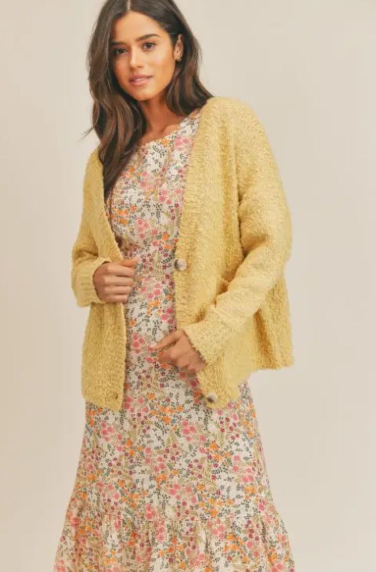 The Comfy Yellow Cardigan