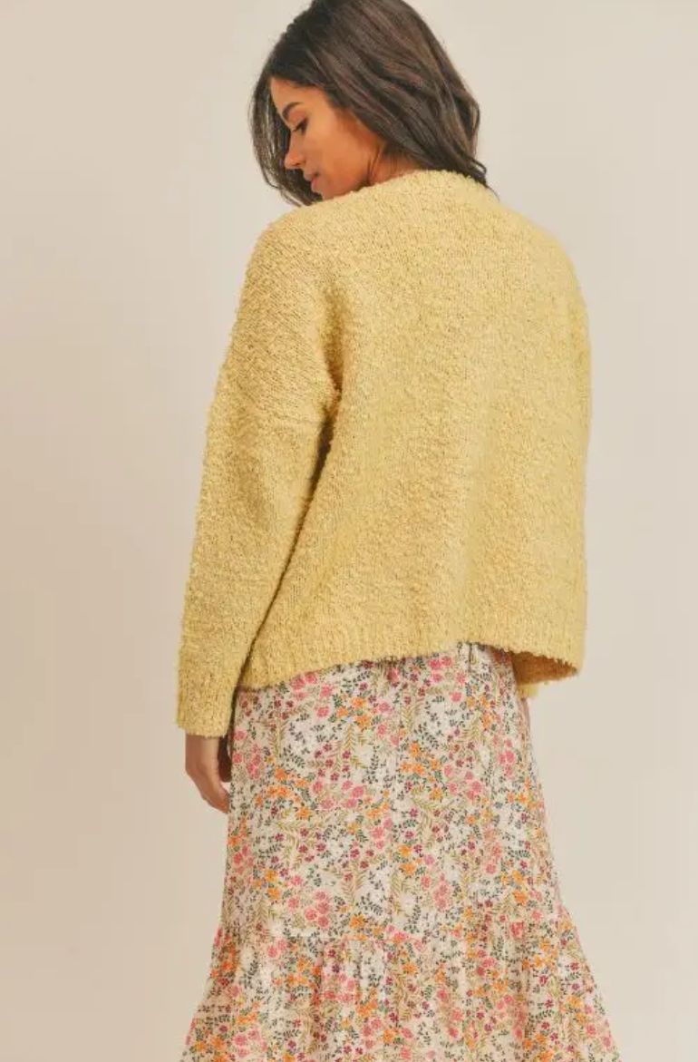 The Comfy Yellow Cardigan