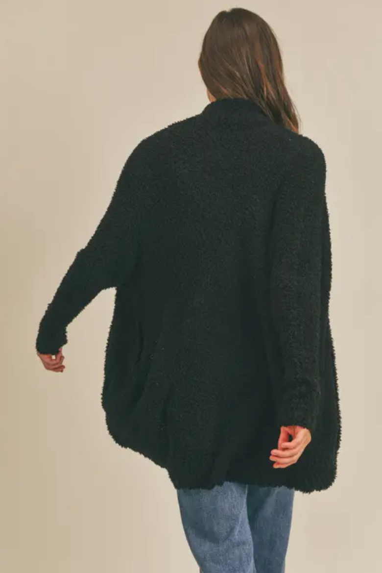 Black Fuzzy Cardigan