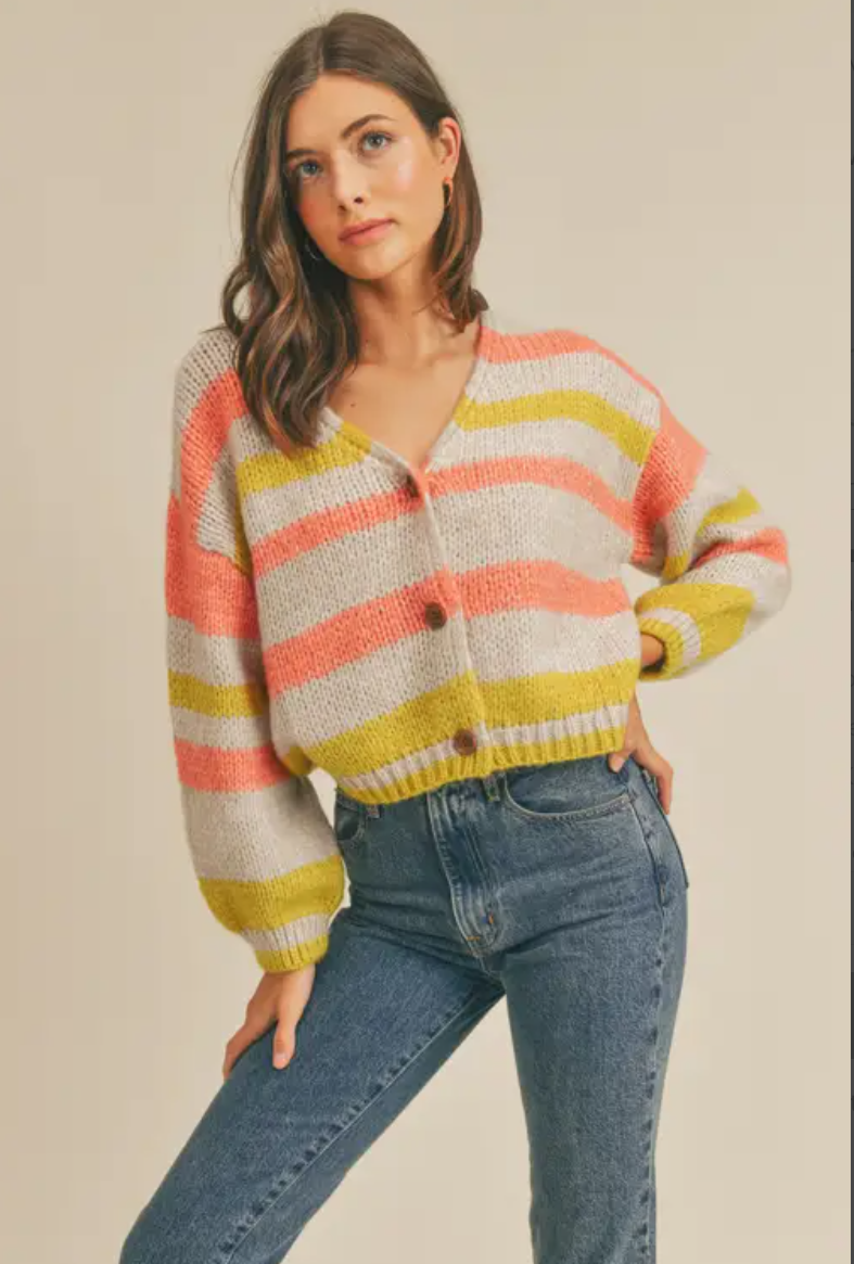 Hannah Banana Striped Cardigan