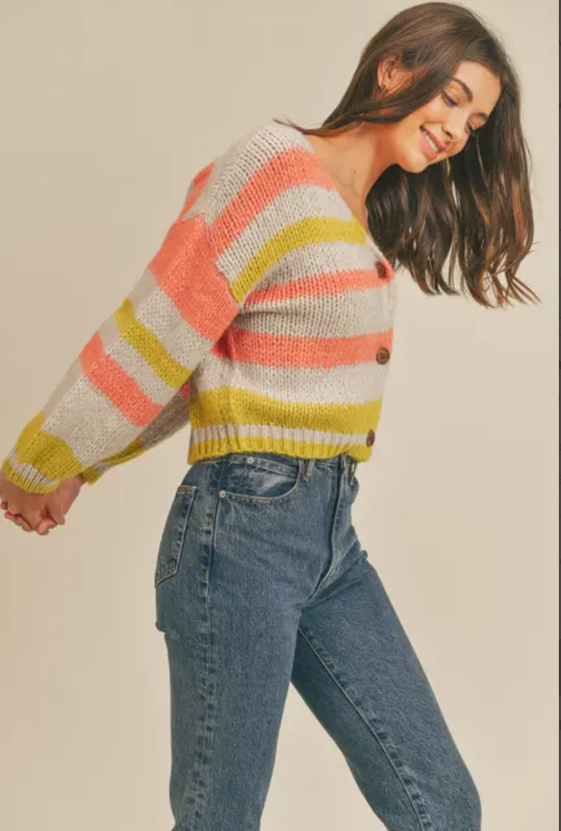 Hannah Banana Striped Cardigan