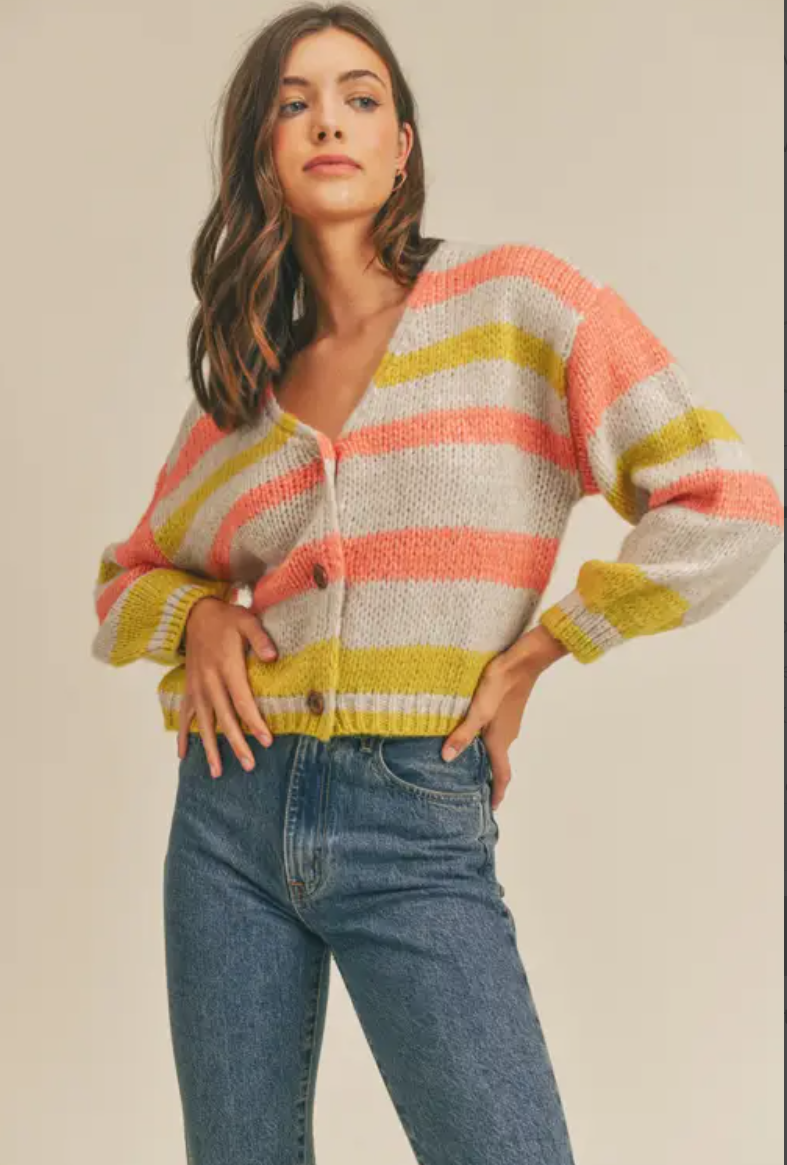 Hannah Banana Striped Cardigan