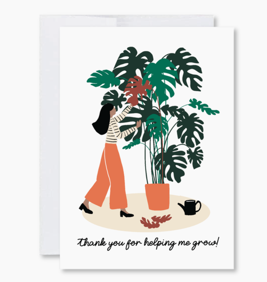 Appreciation Plants Thank You Card