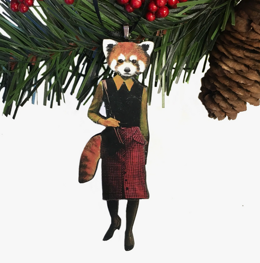 Red Panda Christmas Ornament