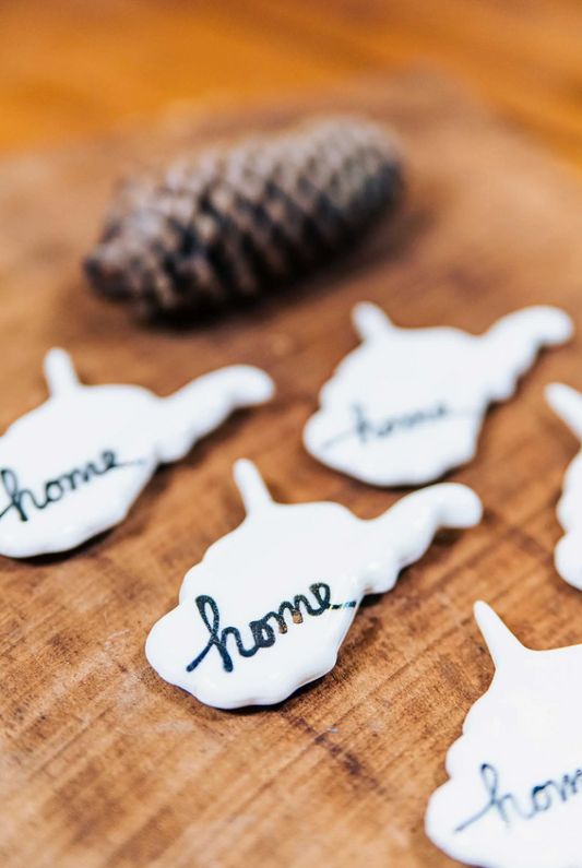 Massachusetts "Home" Ceramic Magnet