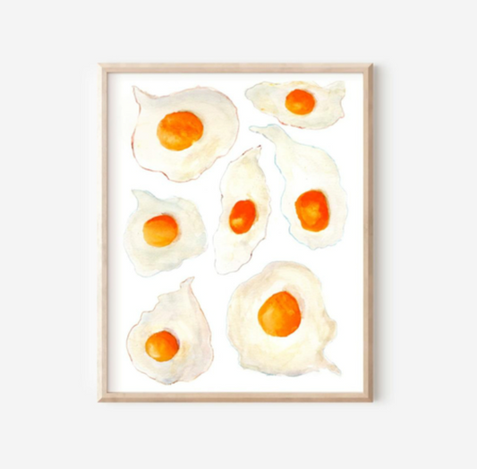 Fried Eggs 8"x10" Print