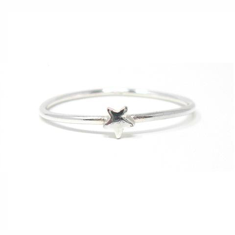 Sterling silver star ring