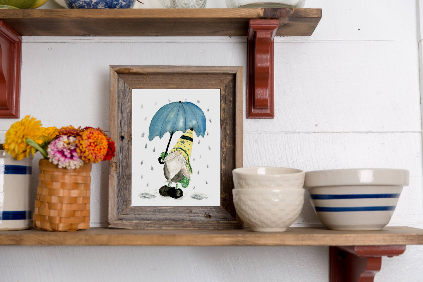Umbrella Gnome Print