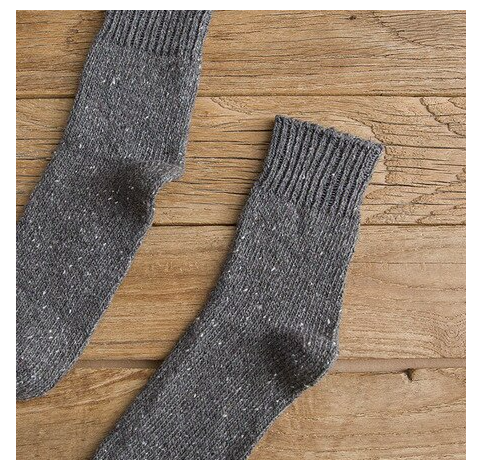 Grey Wool Socks