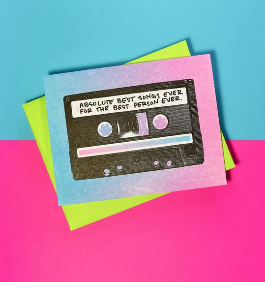 "Best Songs Ever" Cassette Tape Card