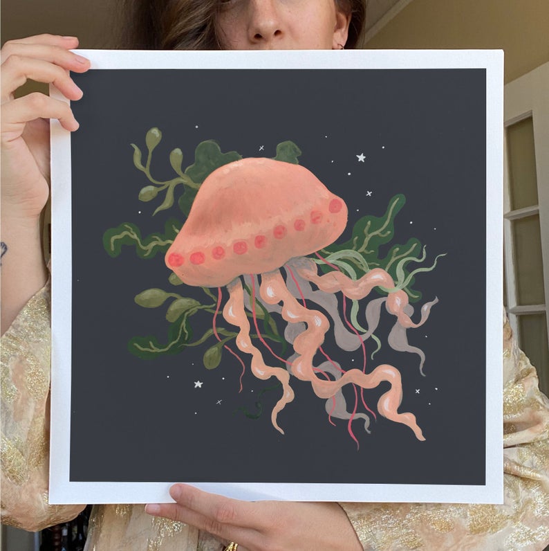 aquarius zodiac art print