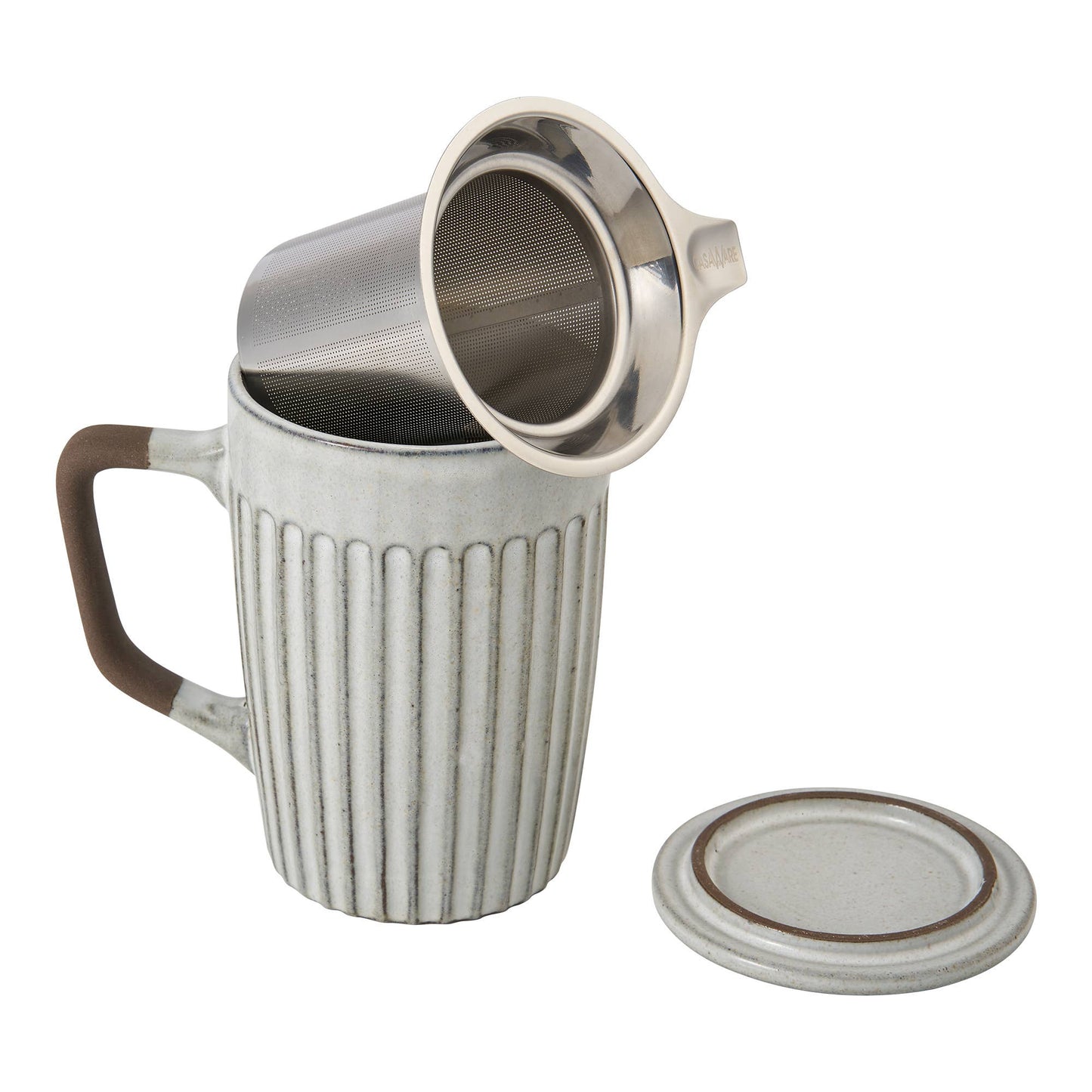 Stone Grey Tea Infuser Mug