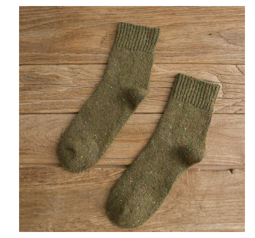 Army Green Wool Socks