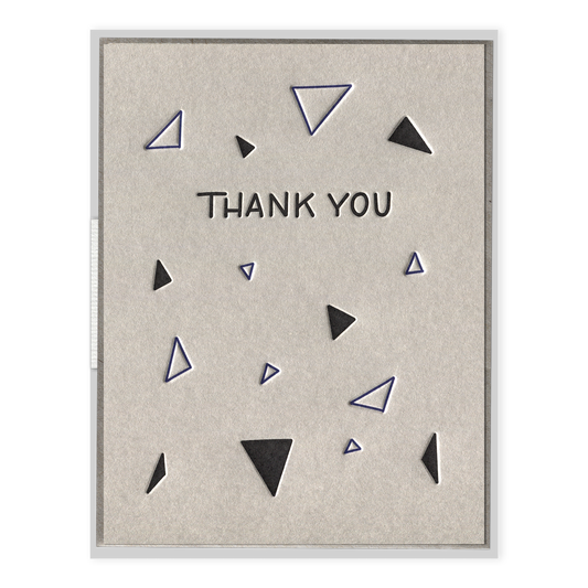Thank You Triangles Greeting Card