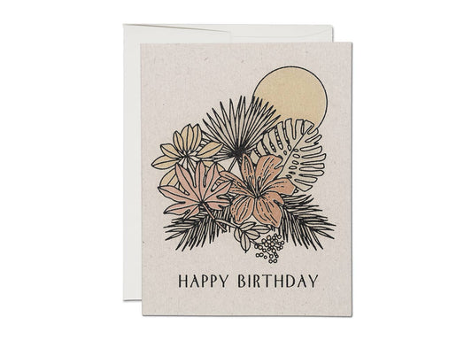 Tropical Birthday greeting card