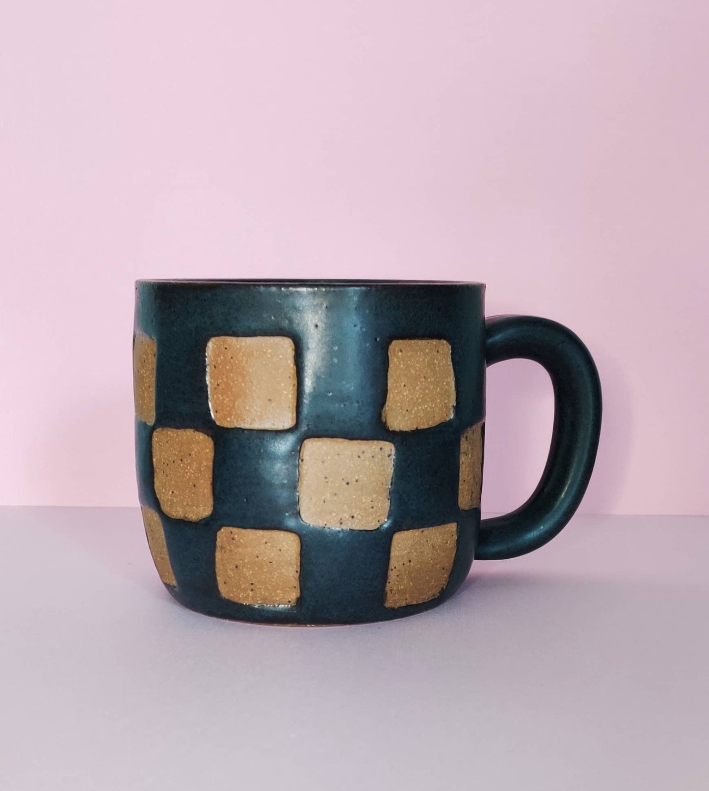 Checkerboard Oversized Mug