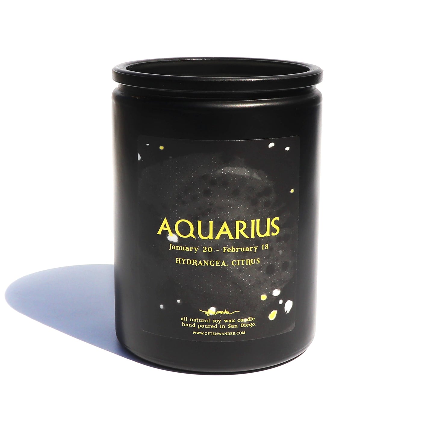 Aquarius [JAN 20 - FEB 18] — Noir Astrological Candle
