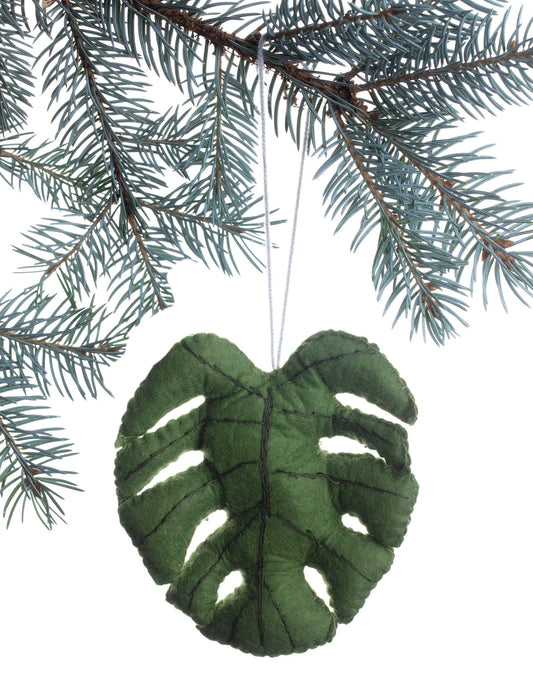 Monstera Leaf Ornament