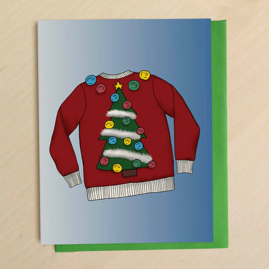 Ugly Christmas Sweater Greeting Card