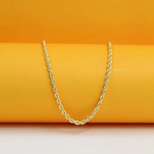 18" Gold Filled Rope Chain Necklace