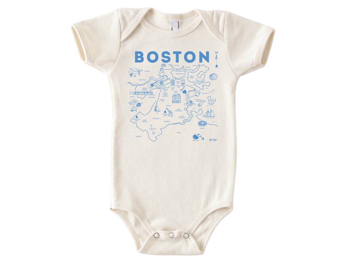 Blue Boston Onesie