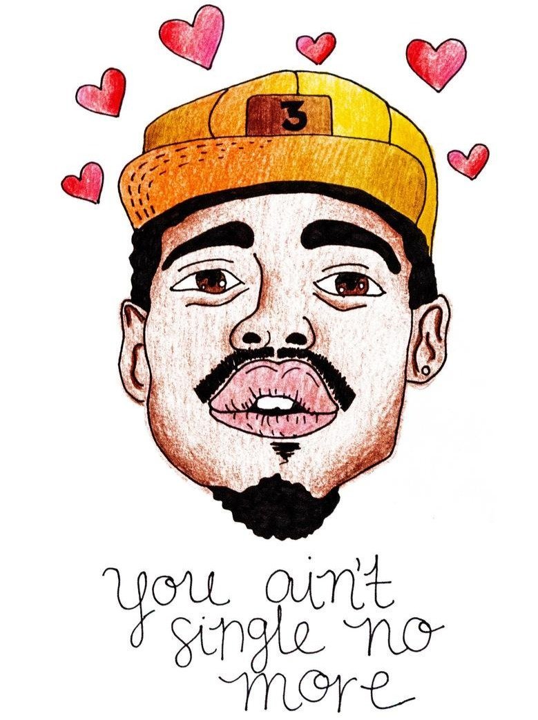 chance the rapper greeting card