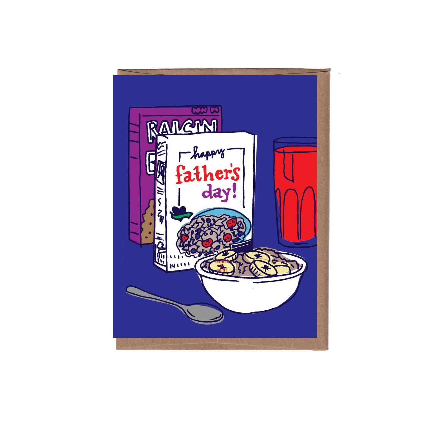 Scratch & Sniff Cereal Father's Day Card