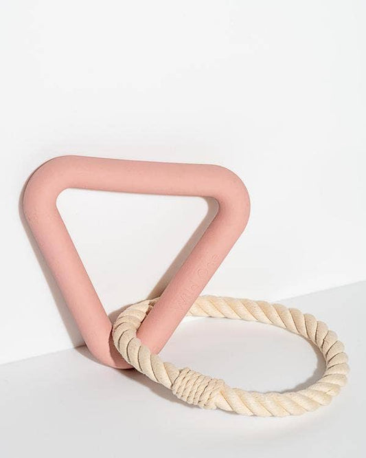 Blush Triangle Tug Toy