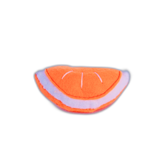 Orange Slice Felt Cat Toy