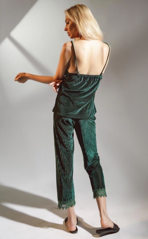 Emerald Velvet Lounge Pants