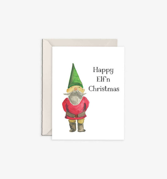 Happy Elf Greeting Card