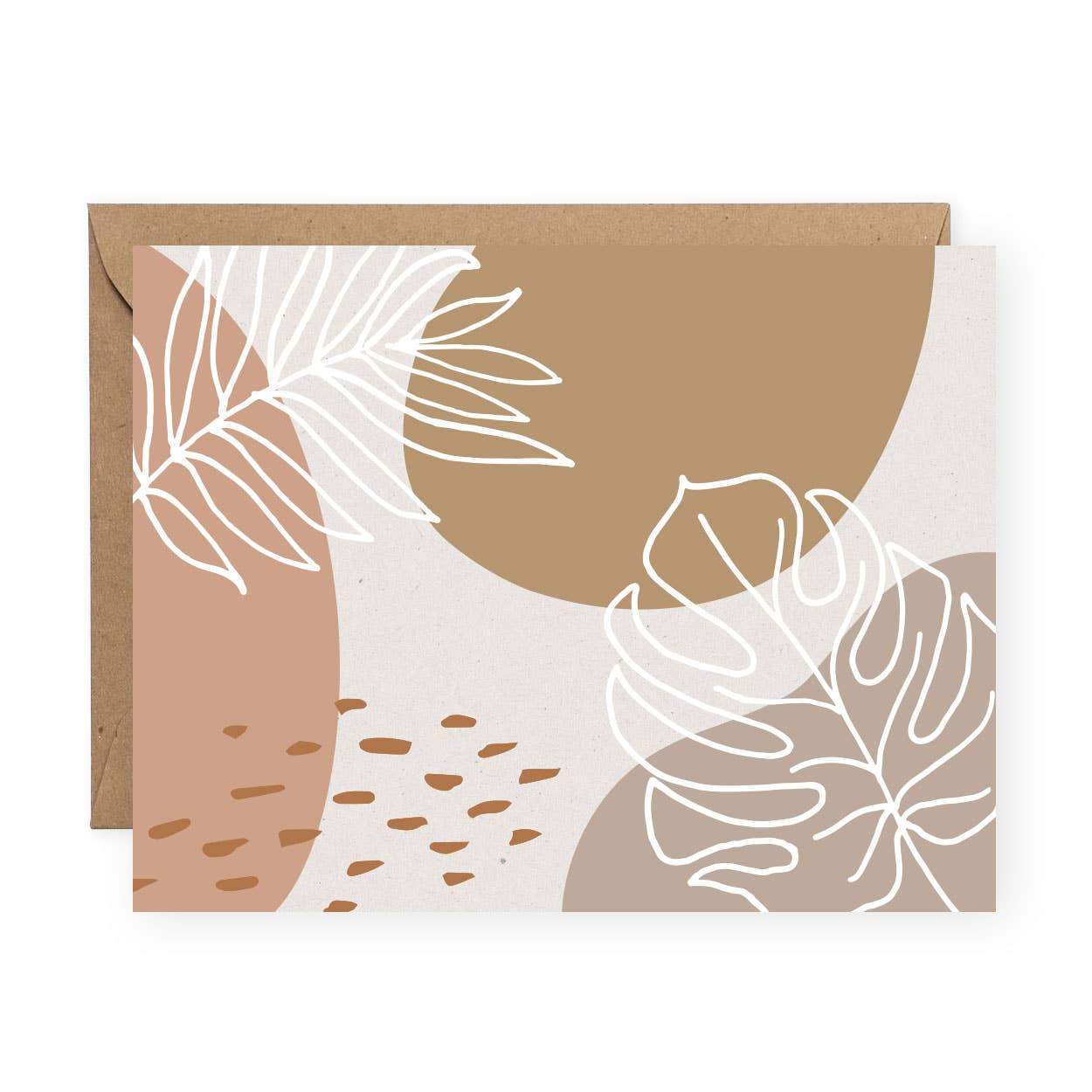 Modern Leafy Greeting Card