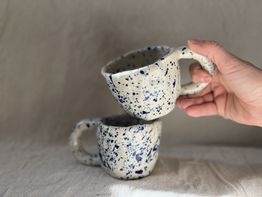 Hand-Built Splatter Mug