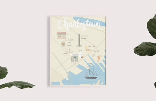 Charlestown Map Print