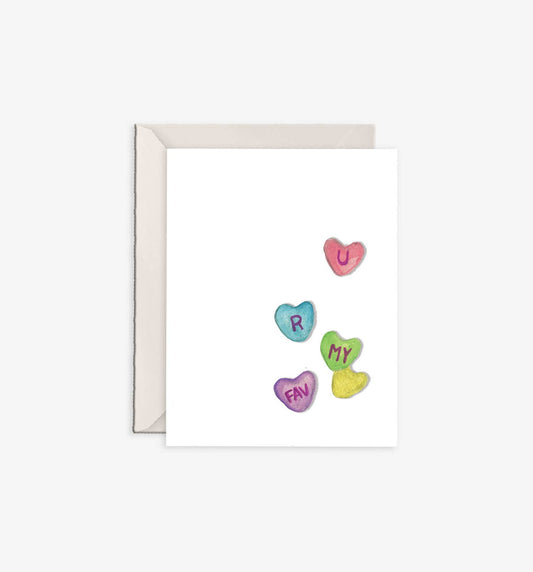 Candy Hearts Valentine's Day Card