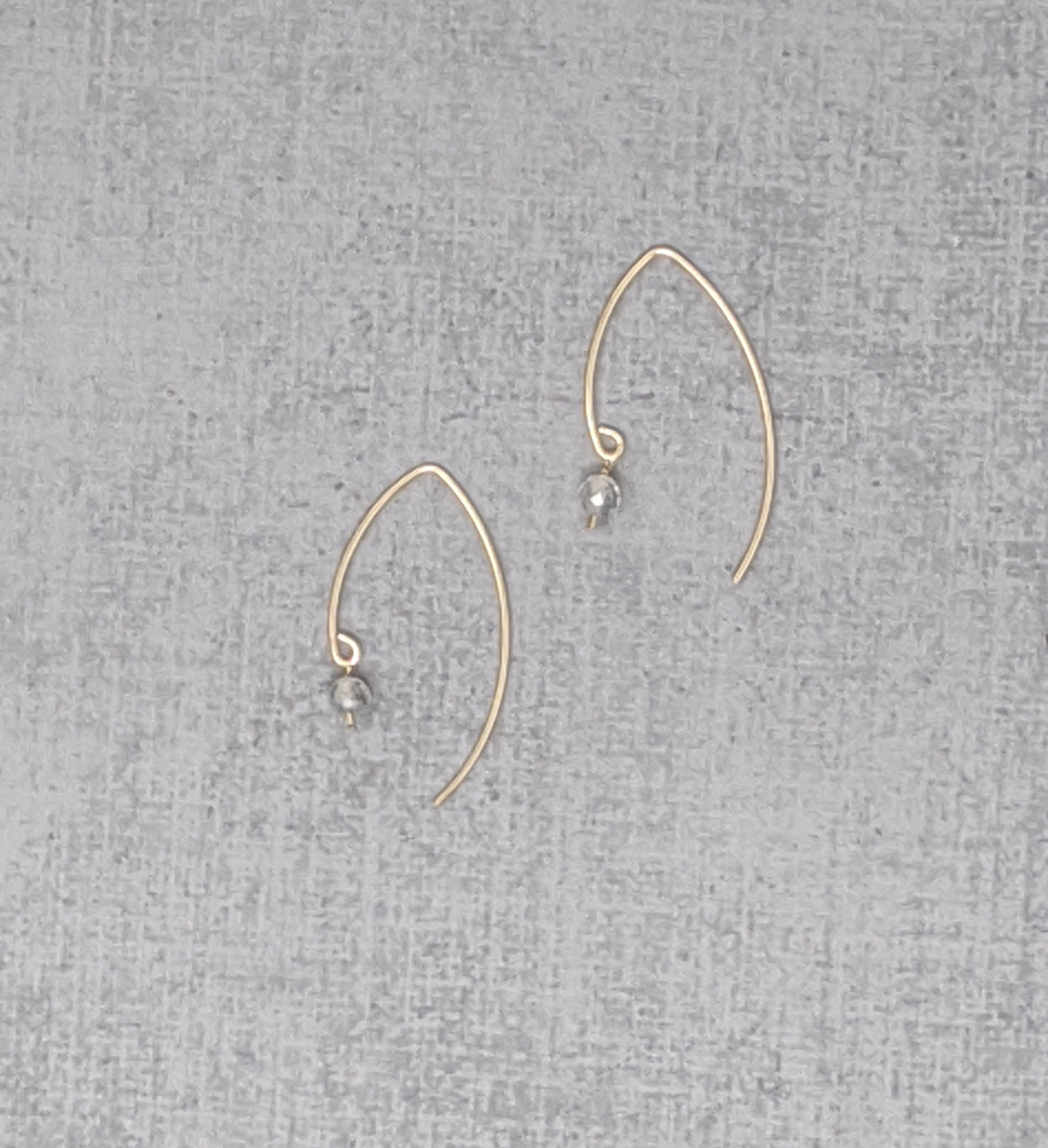 gold fill labradorite earrings