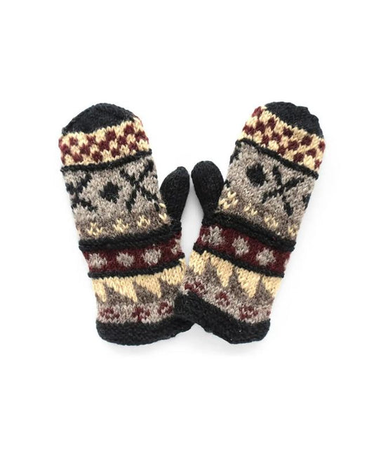 woven mittens
