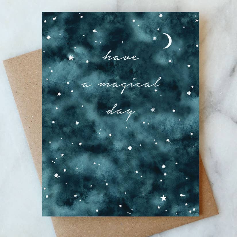 night sky birthday card