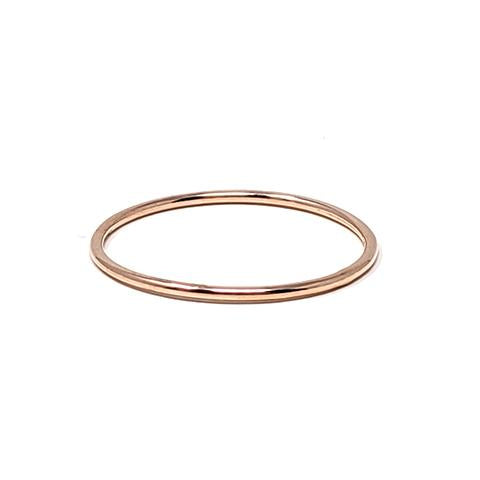 Rose gold stacking ring