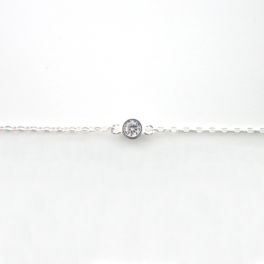 sterling silver cz bracelet