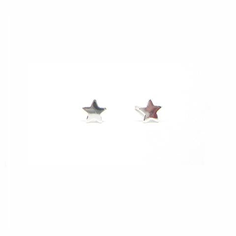 sterling silver star stud earrings