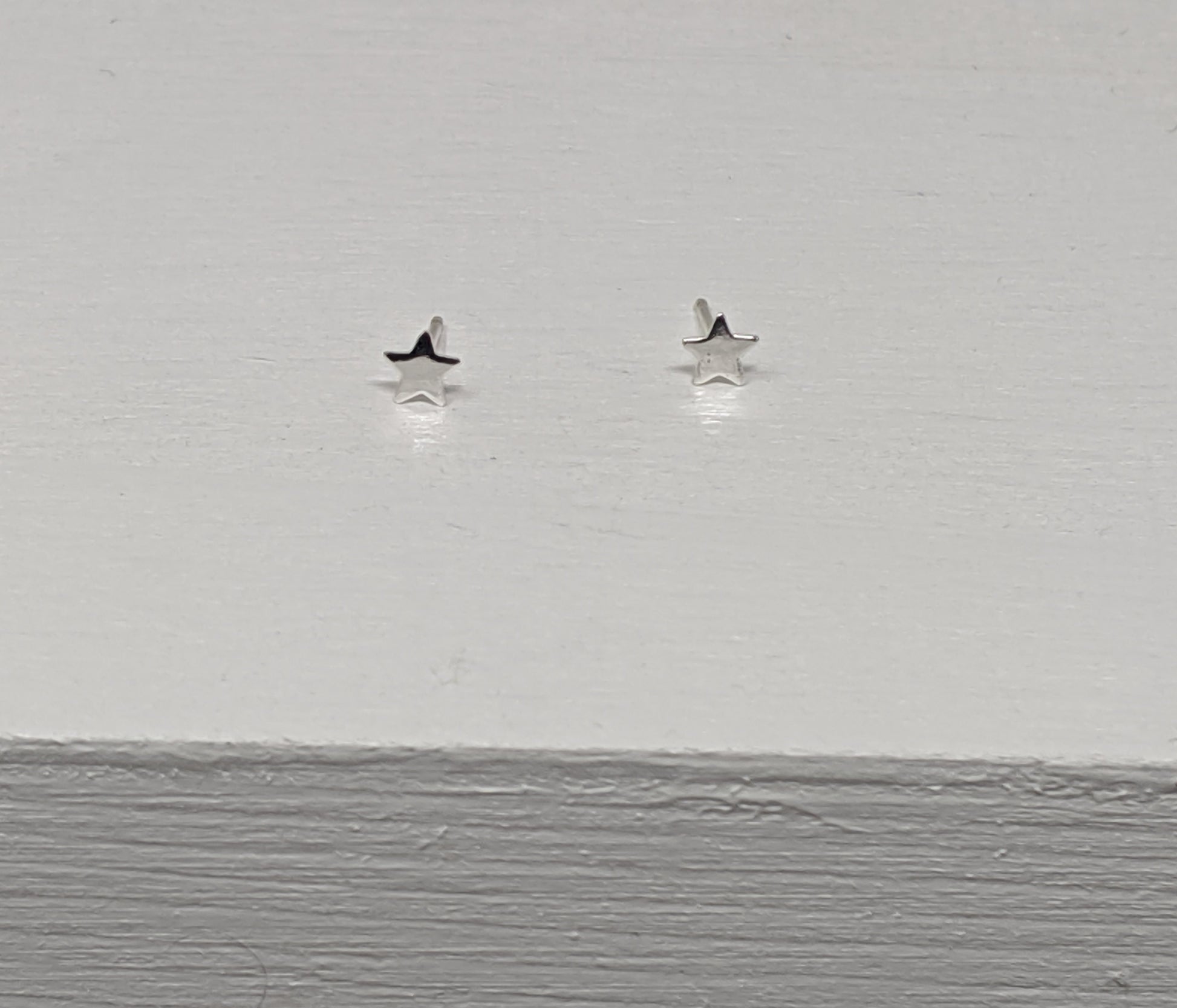 sterling silver star stud earrings